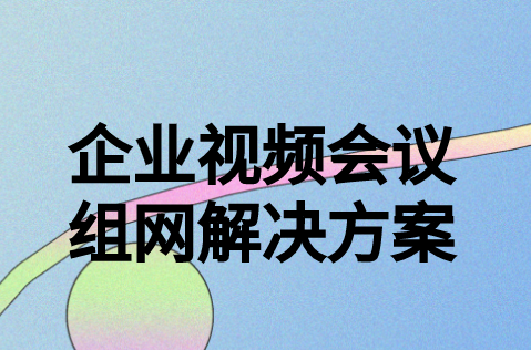 企业视频会议组网解决方案